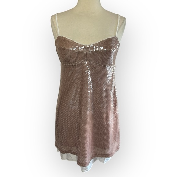 NWT J.CREW X ANNA OCTOBER Limited Edition Layered Sequin Slip Dress. $398 - Picture 4 of 12
